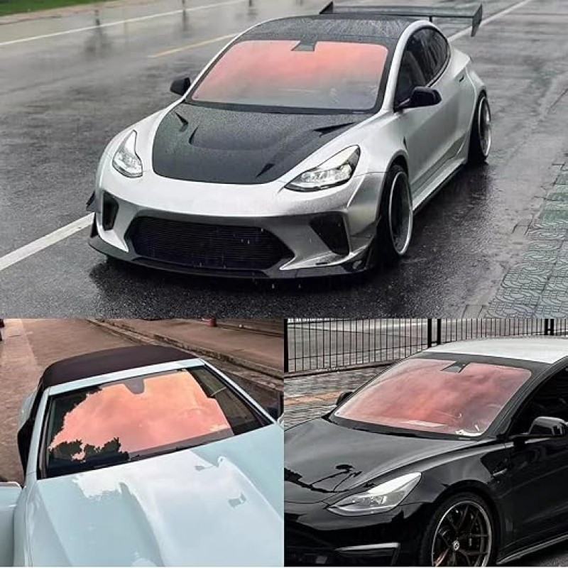 Хамелеоново фолио за челни стъкла AFS Aurora RED, 80% VLT (Chameleon Windshield Film), 1.52 х 30 м